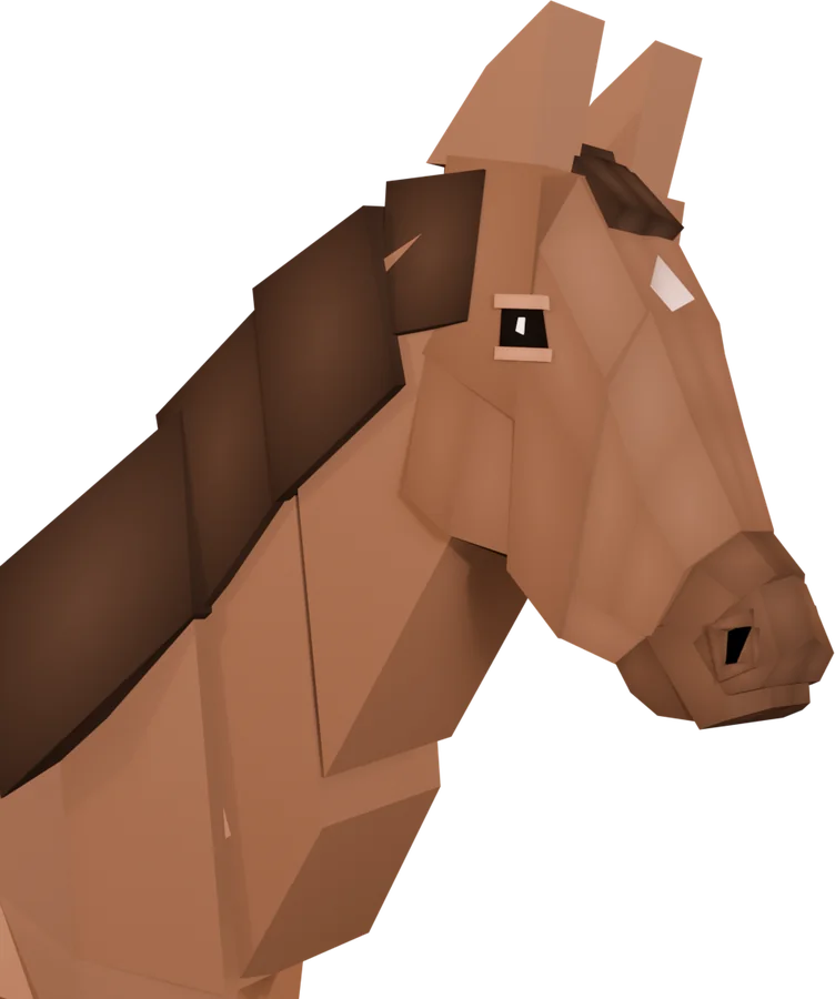 Billy, a chestnut horse with a dark mane